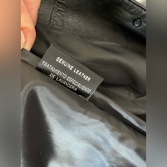 Vintage Leather trench jacket coat - Picture 8 of 10